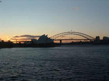 Sydney Opera House Sun Set