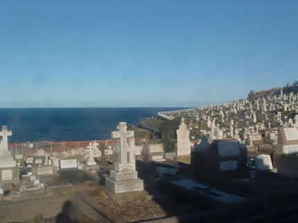 Grave yard in Bronte